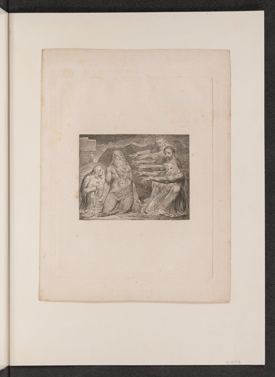 Jó repreendido por seus amigos de William Blake