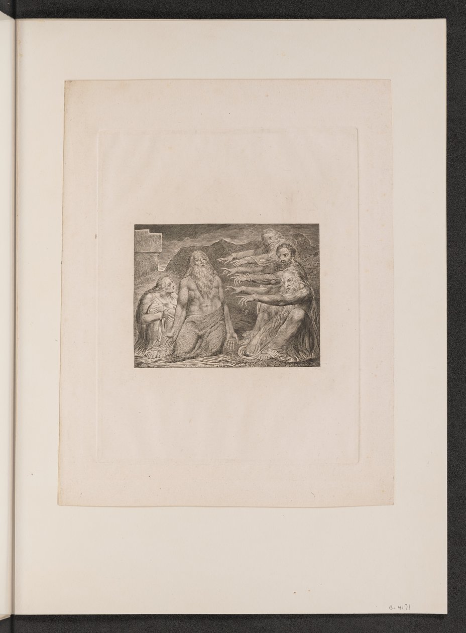 Jó repreendido por seus amigos de William Blake