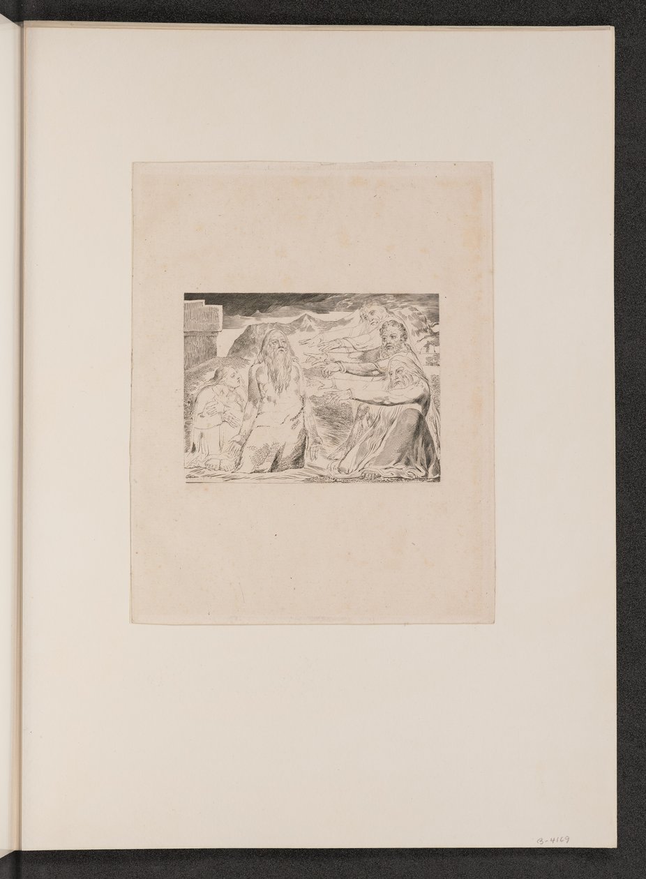 Job Rebuked by His Friends, 1825. de William Blake