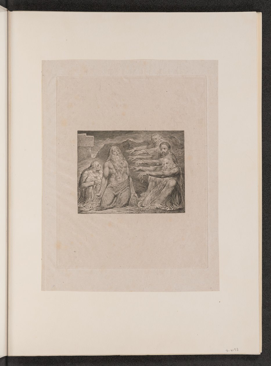 Job Rebuked by His Friends, 1825. de William Blake