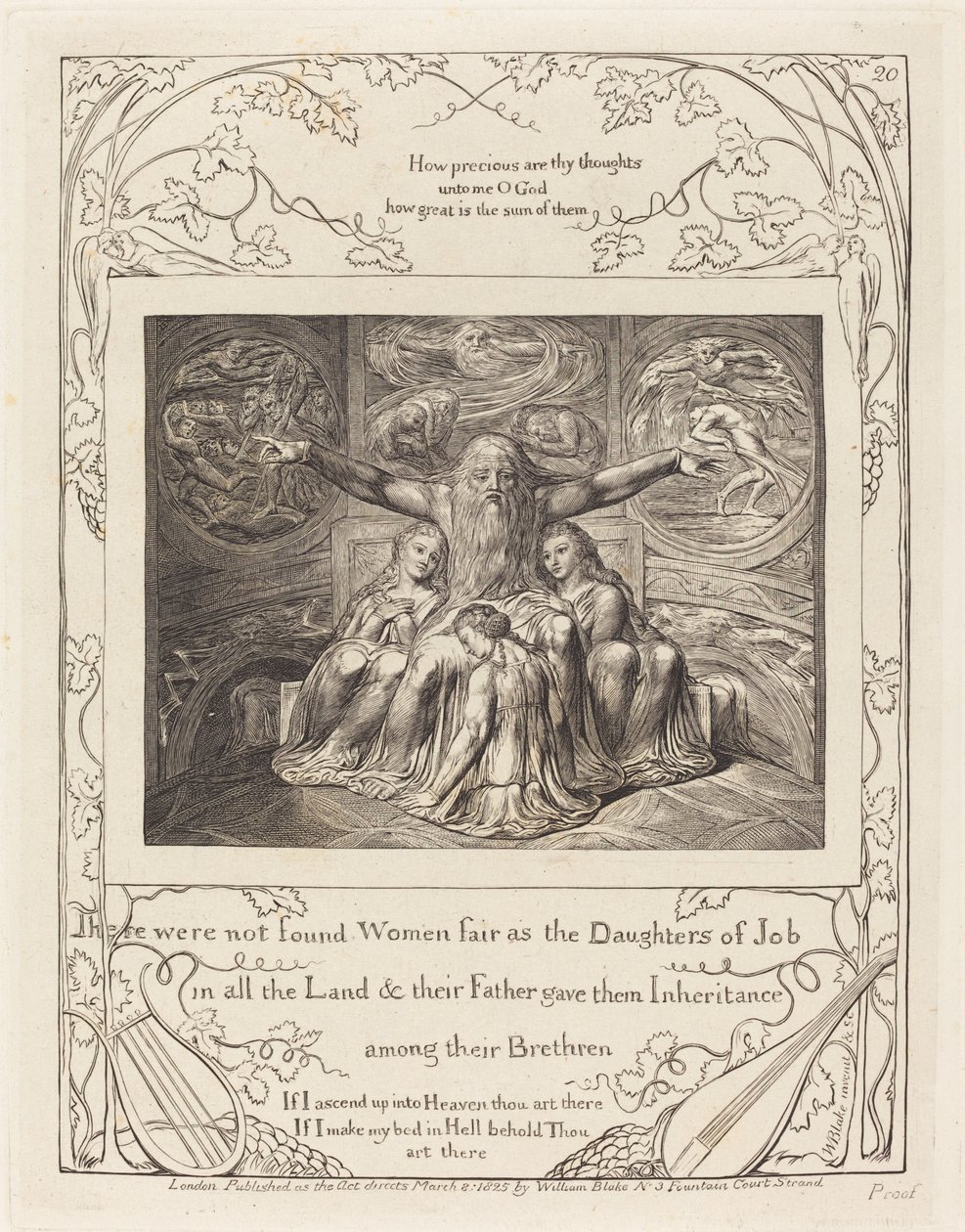 Jó e suas filhas de William Blake