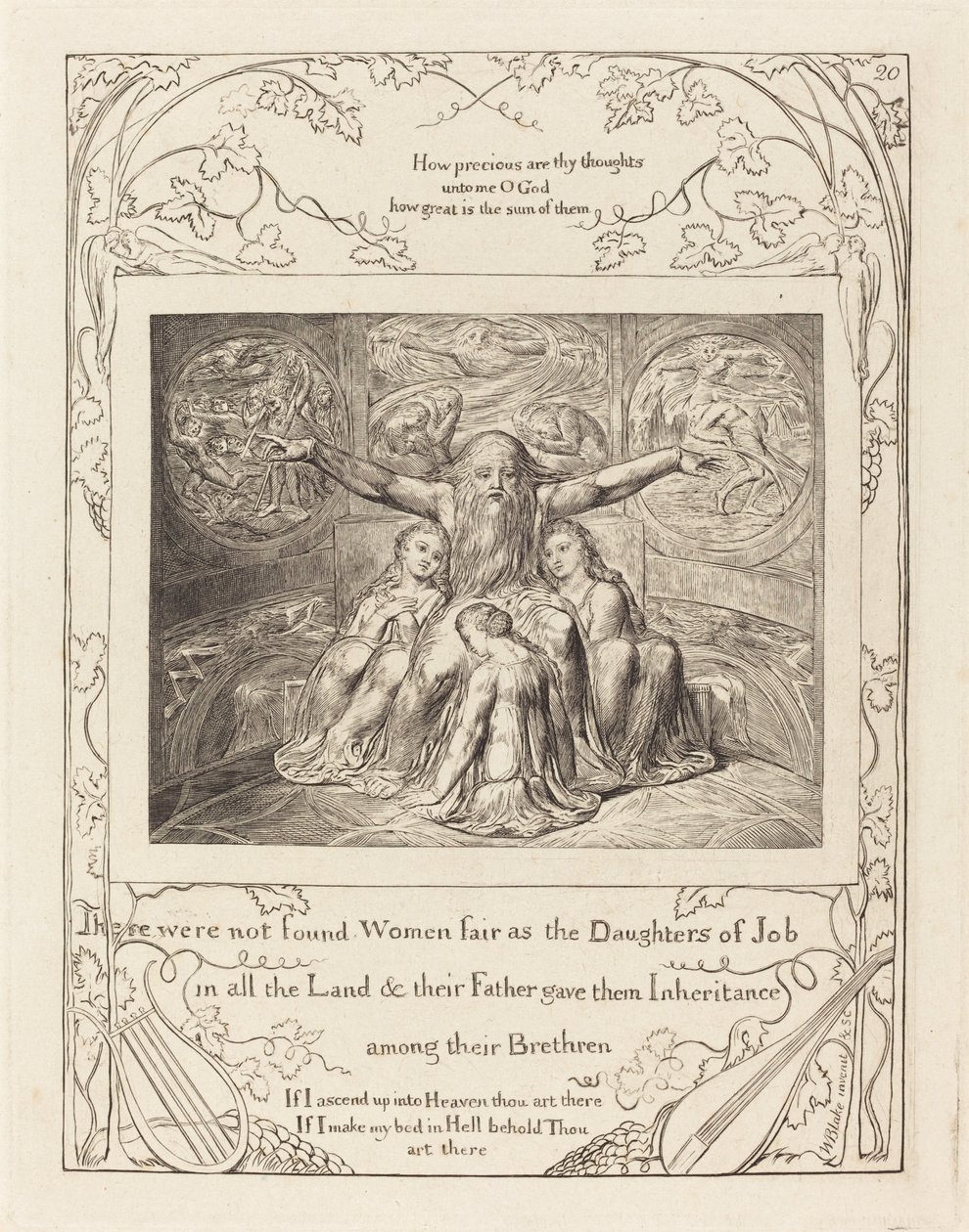 Jó e suas filhas de William Blake