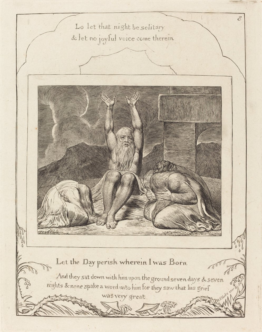 O desespero de Jó de William Blake
