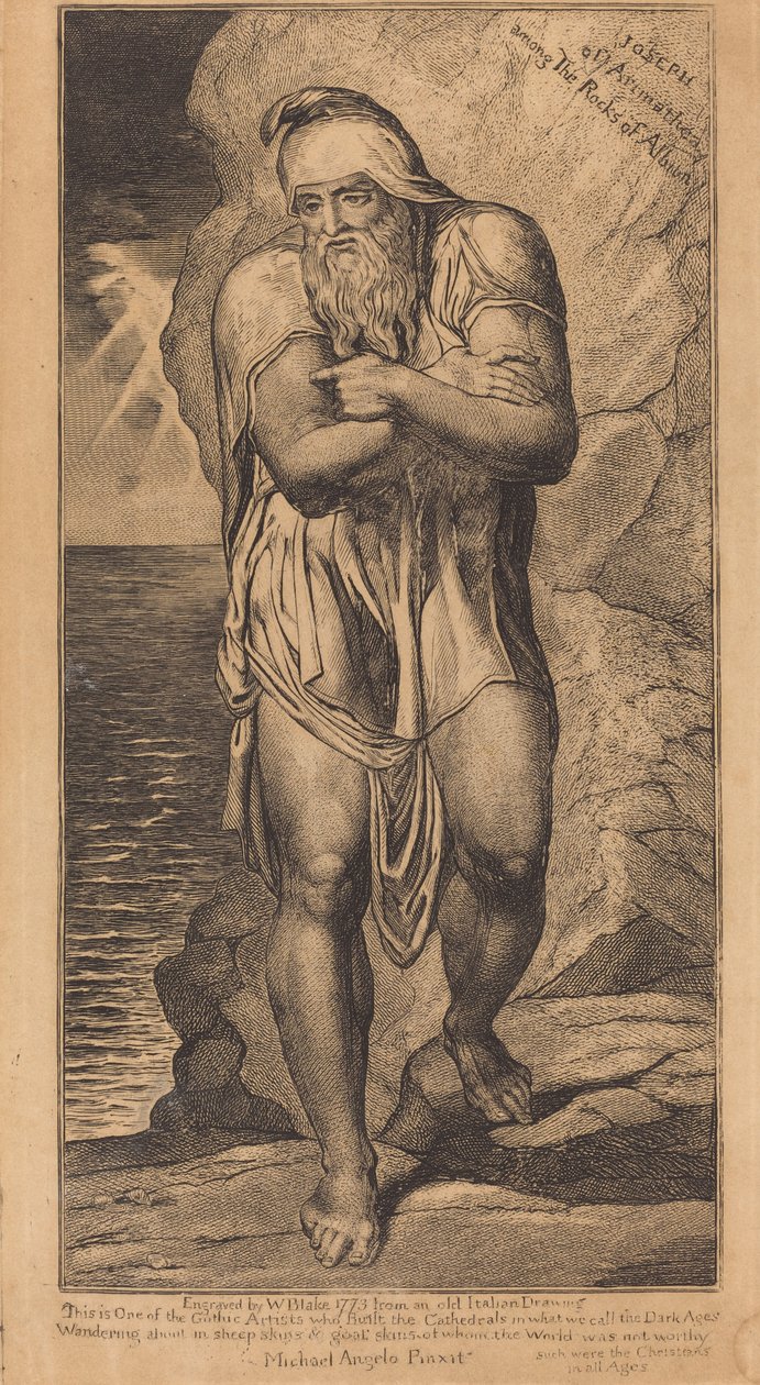 José de Arimatéia entre as rochas de Albion de William Blake