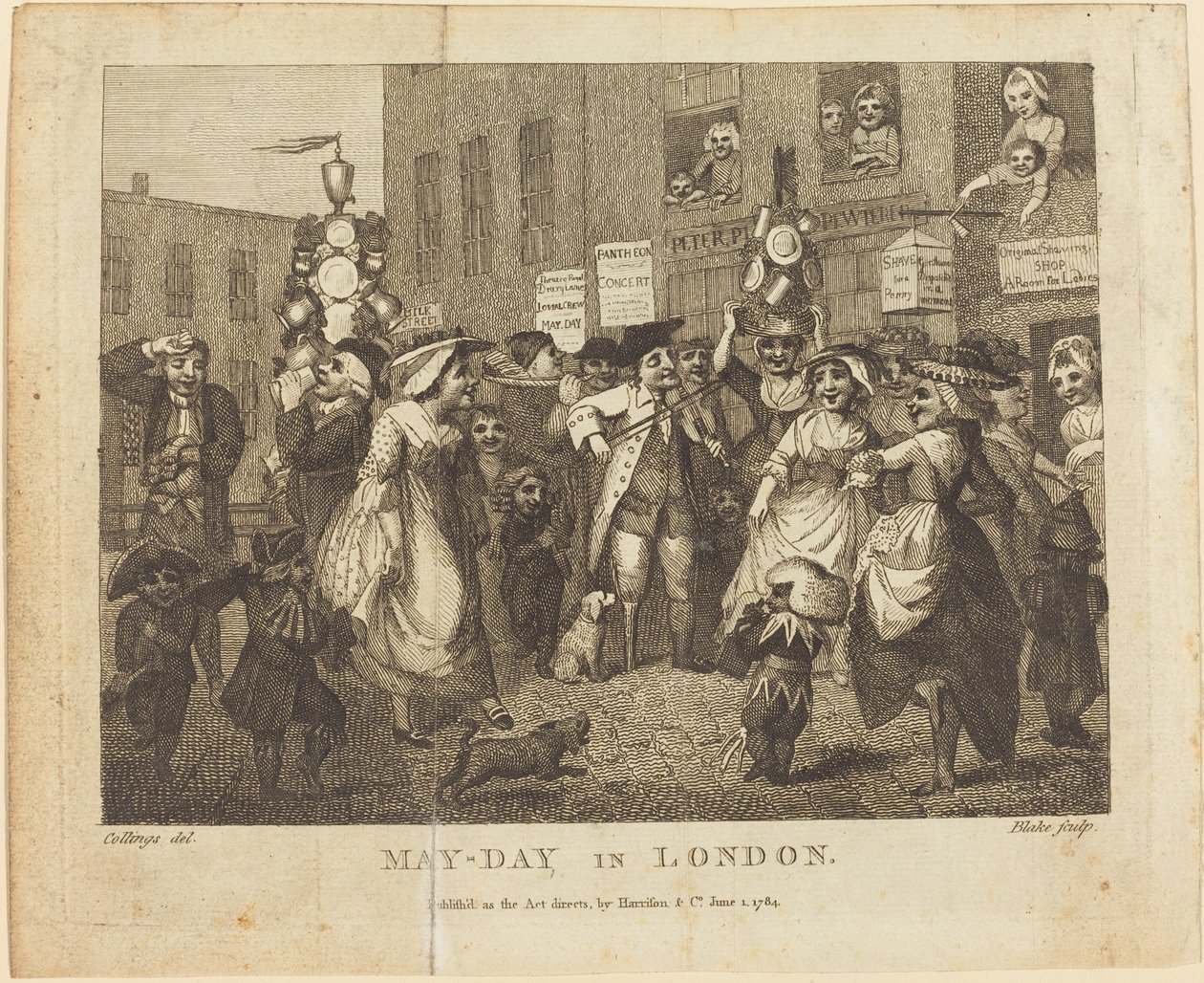 Maio-Dia em Londres, 1784. de William Blake