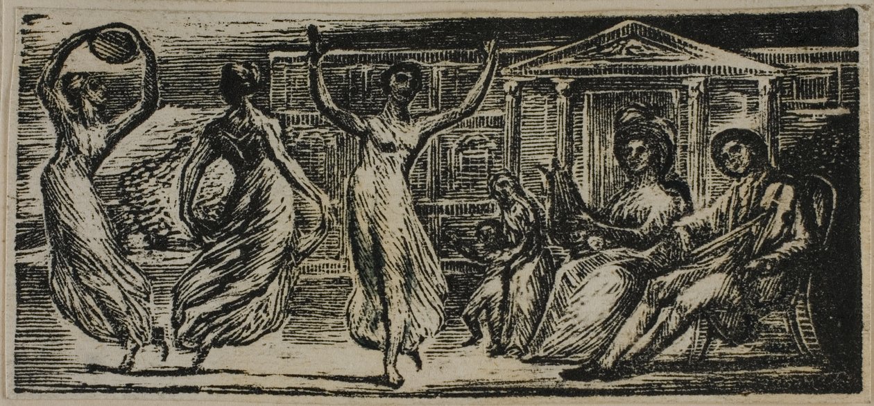 Menalcas Vendo Mulheres Dançando, das Pastorais de Virgílio de William Blake