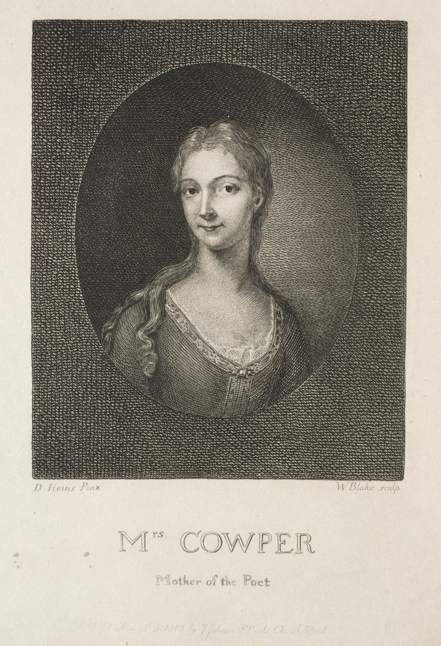 Sra. Cowper, Mãe do Poeta de William Blake