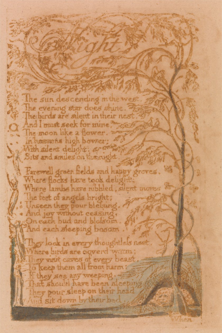 Nacht (Tafel 16) de William Blake