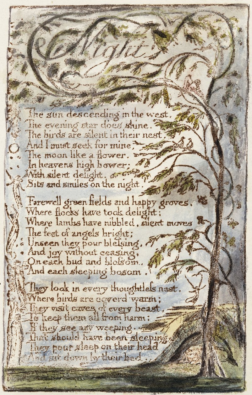 Noite, 1789 de William Blake