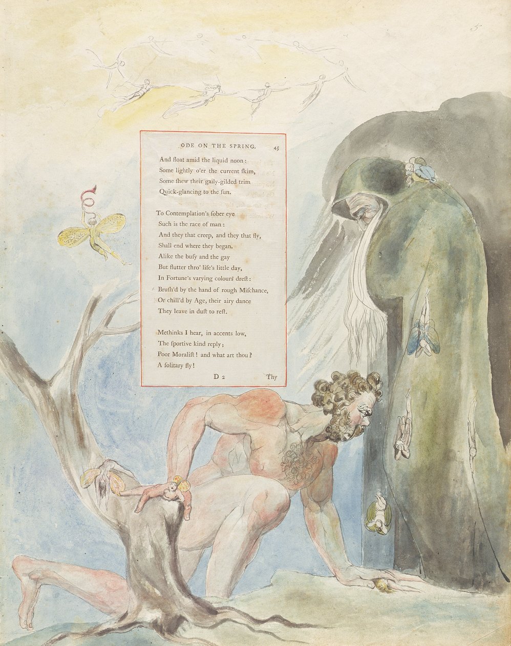 &39;Ode on the Spring&39;, design 5 para &39;The Poems of Thomas Gray&39; de William Blake