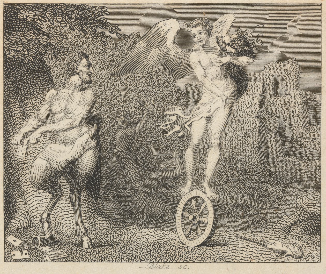 Pan e Fourtune de William Blake