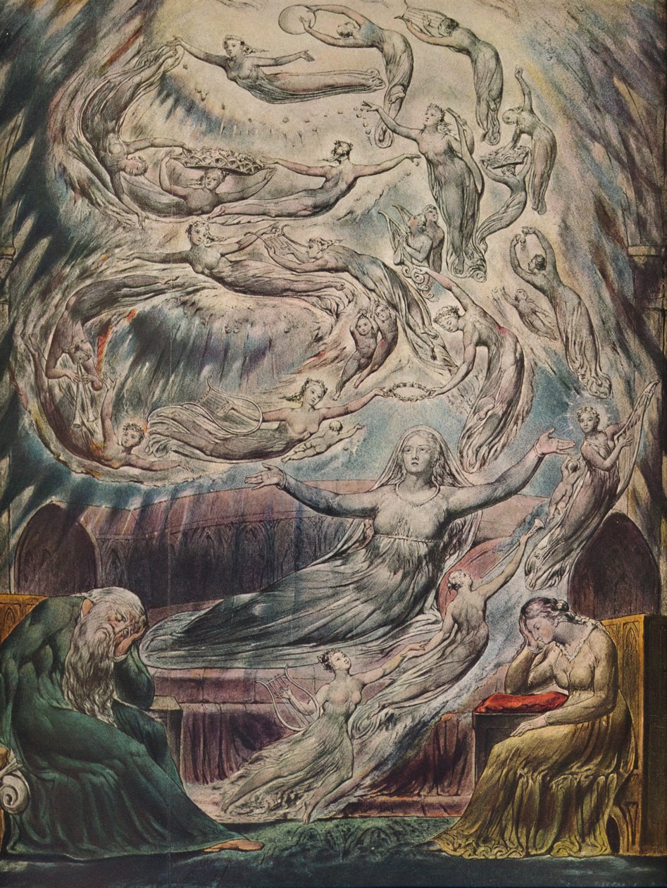 Sonho da rainha Katherines, c1825 de William Blake
