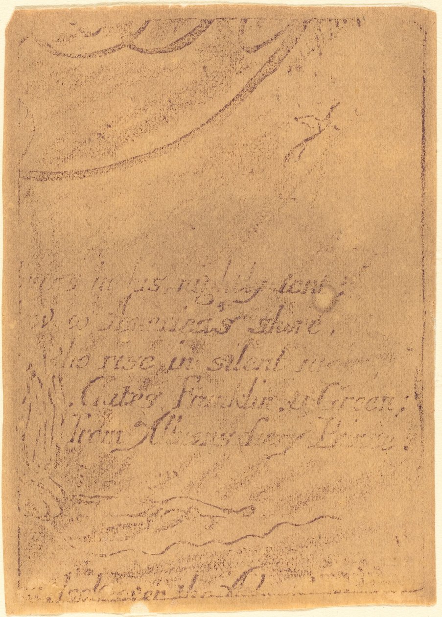 Reiniciar a partir de fragmento de placa cancelada para A Prophecy, 1793. de William Blake