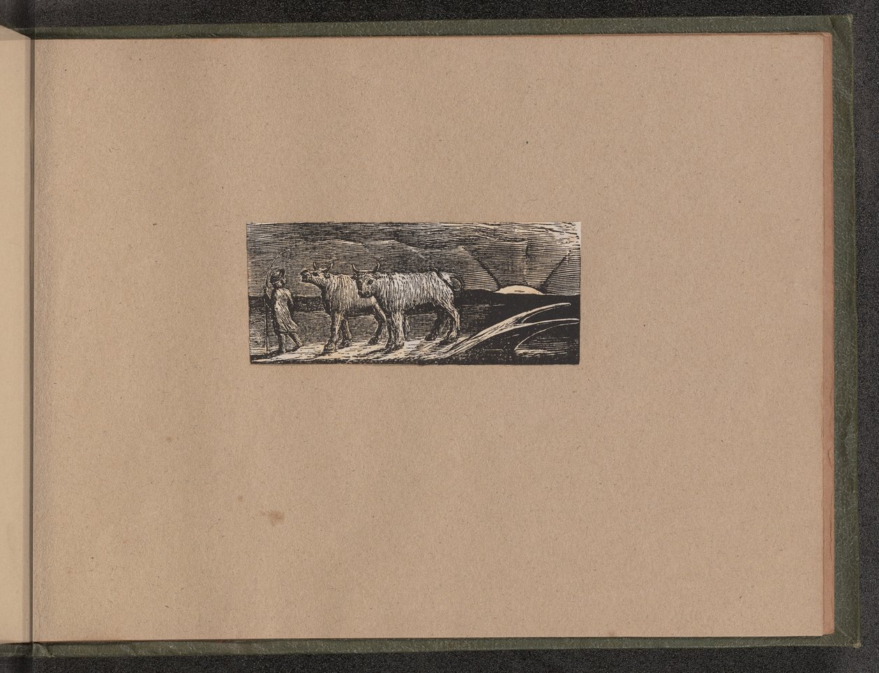 Regresso do Pastor, 1821. de William Blake
