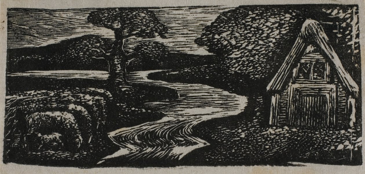 A inundação prateada de Sabrina, de As Pastorais de Virgílio de William Blake
