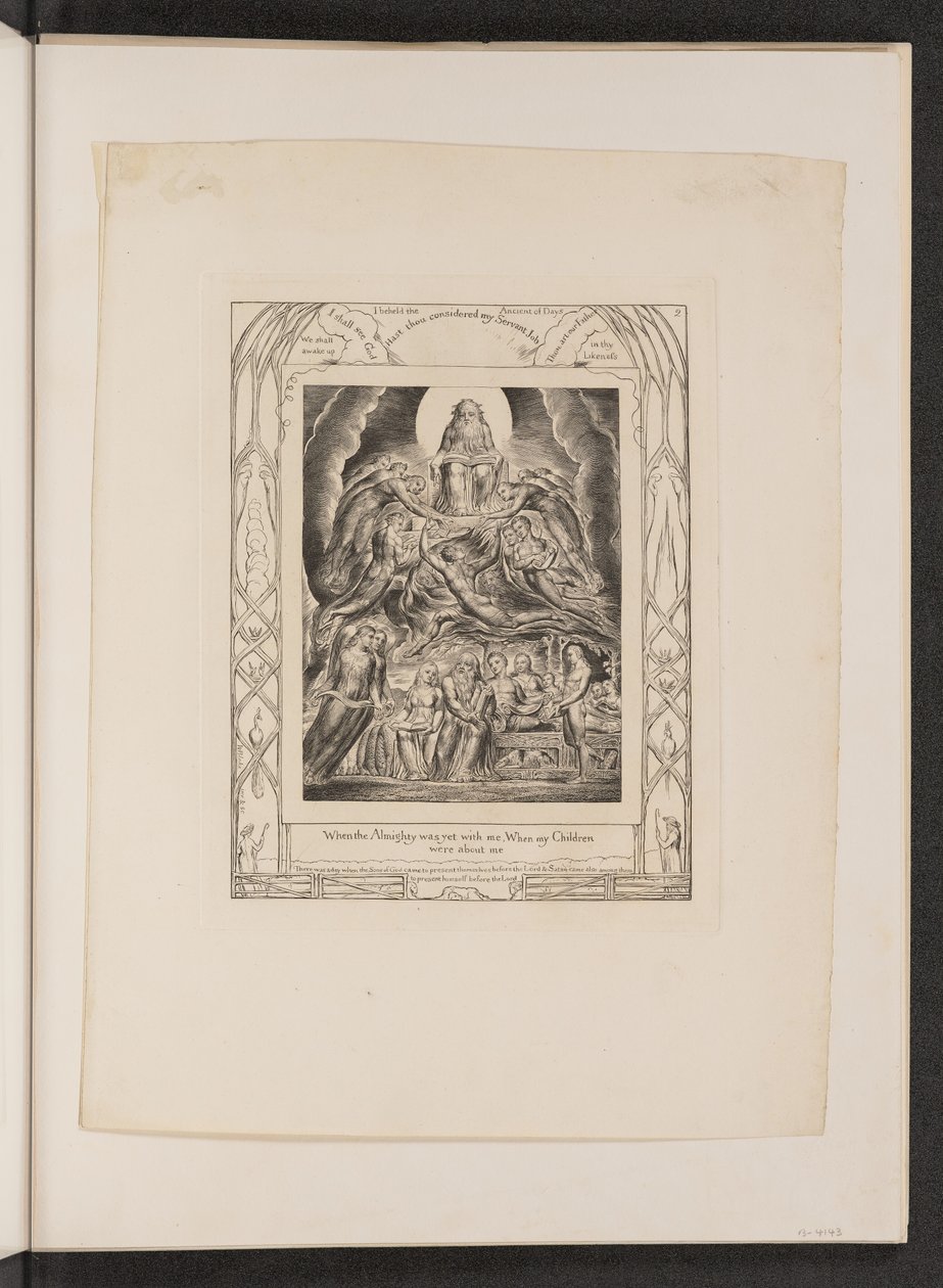 Satanás Diante do Trono de Deus de William Blake
