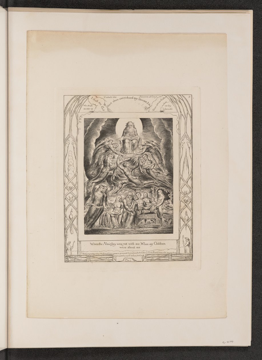 Satanás Diante do Trono de Deus de William Blake