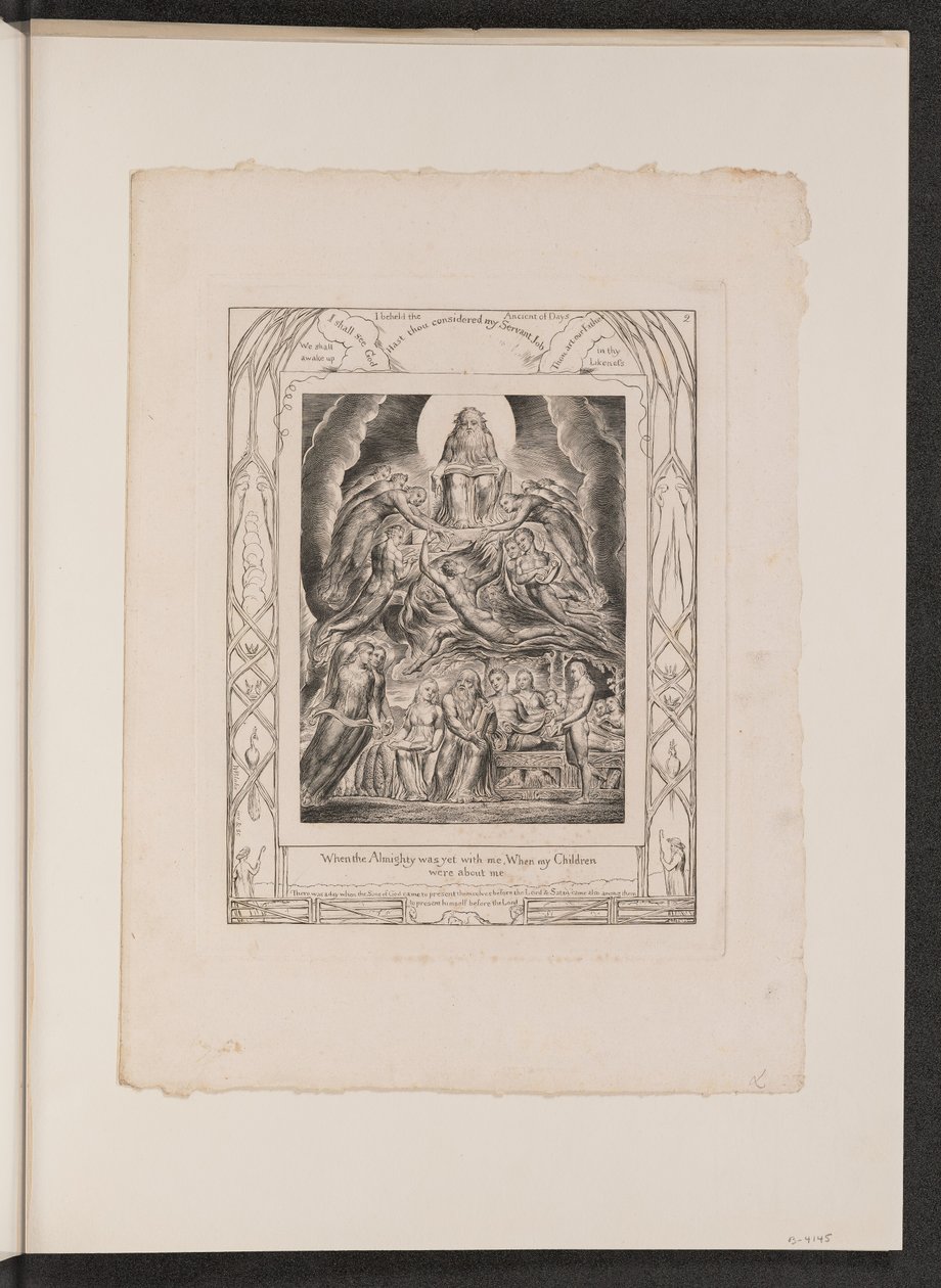 Satanás Diante do Trono de Deus de William Blake