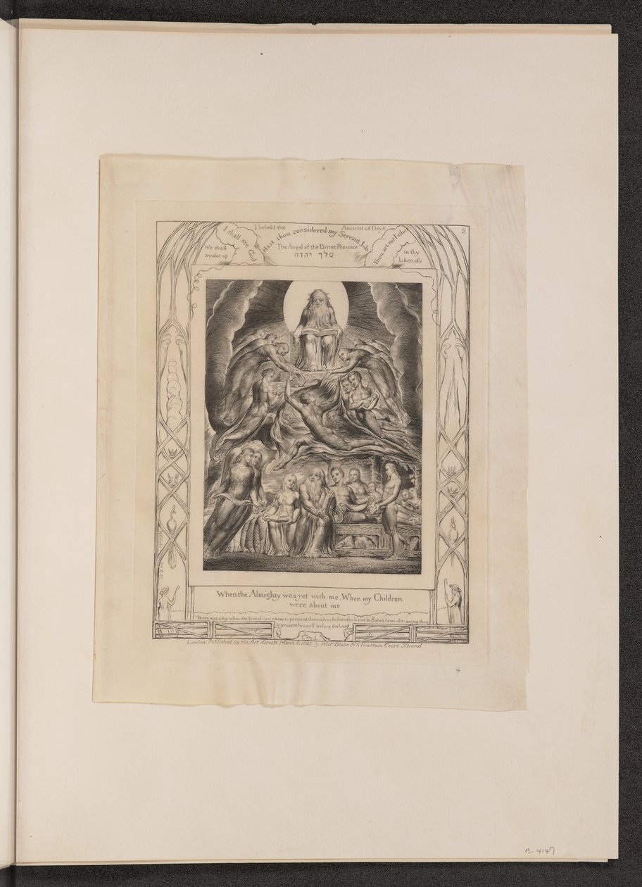 Satanás Diante do Trono de Deus de William Blake