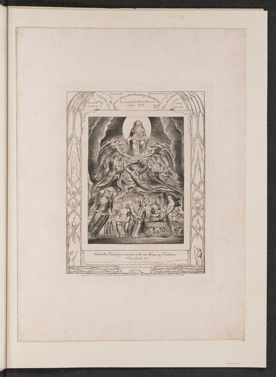 Satanás Diante do Trono de Deus de William Blake