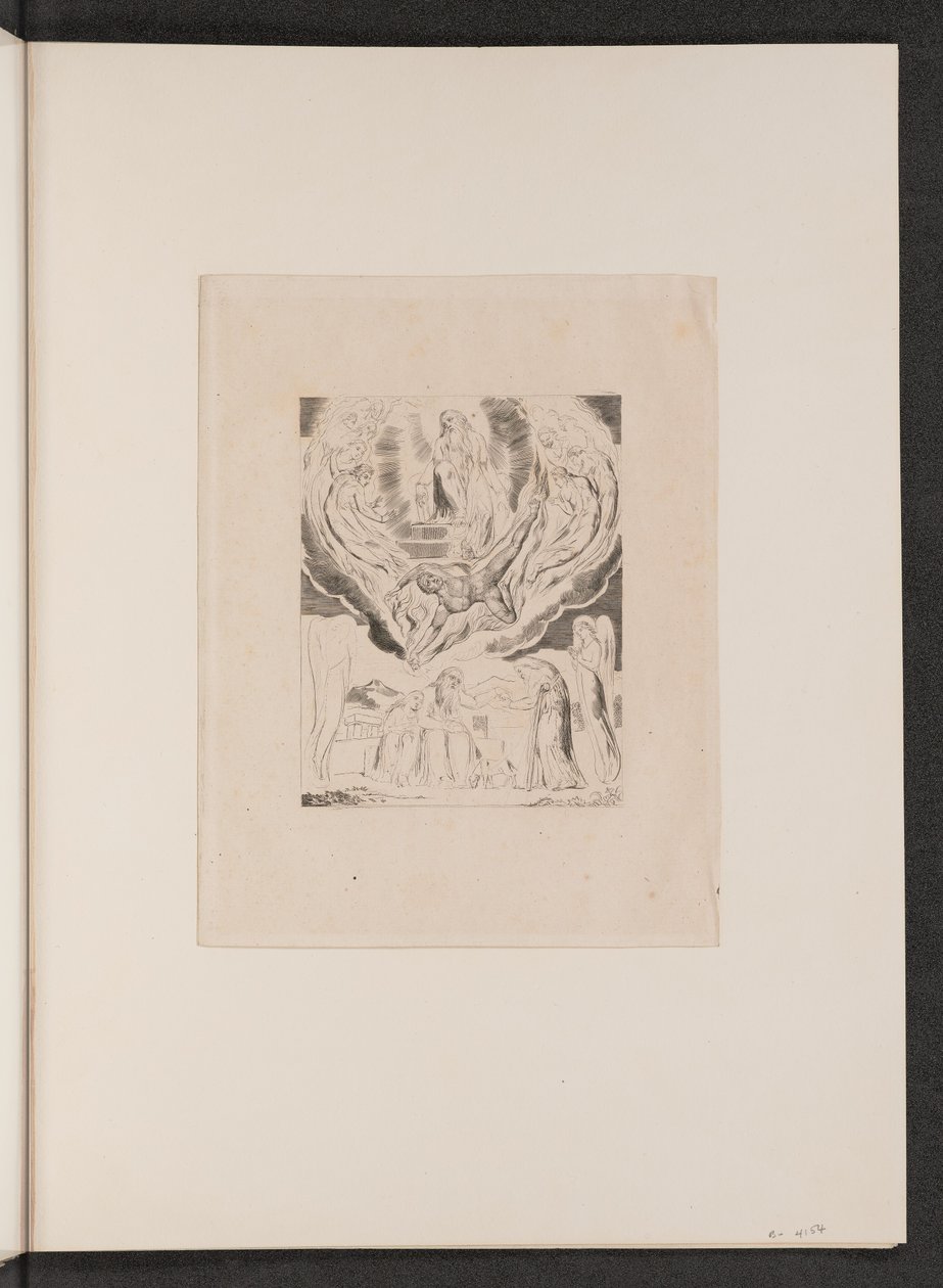 Satanás saindo da presença do Senhor de William Blake