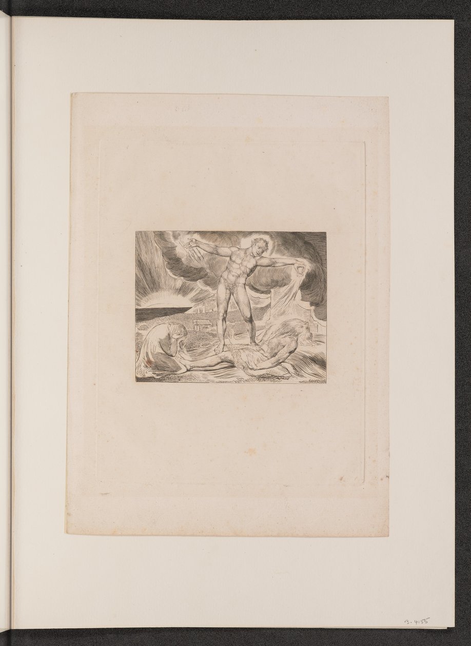 Satanás ferindo Jó com furúnculos de William Blake