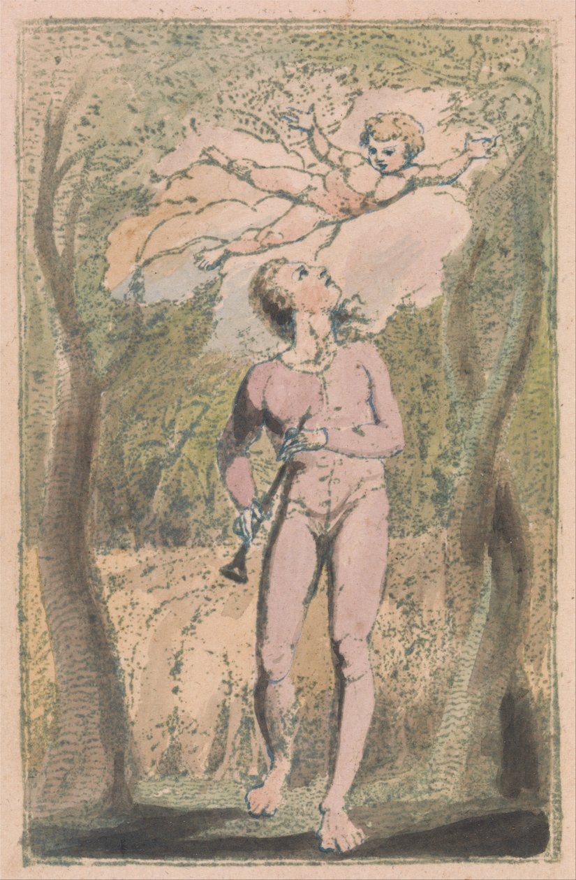 Canções da Inocência e da Experiência, Placa 1, Frontispício da Inocência de William Blake