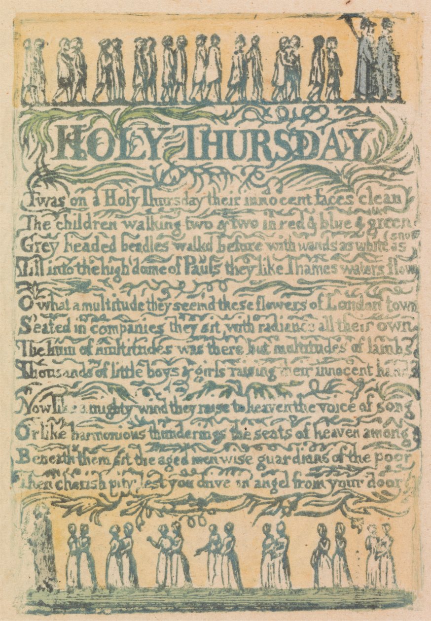 Canções de Inocência e de Experiência, Placa 24, "A Imagem Divina" (Bentley 18) de William Blake