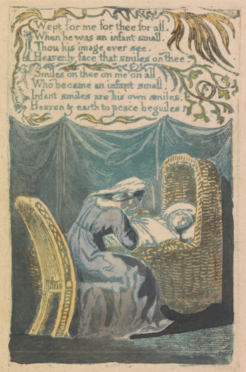 Canções de Inocência e de Experiência, Placa 26, "A Cradle Song" (Bentley 16) de William Blake