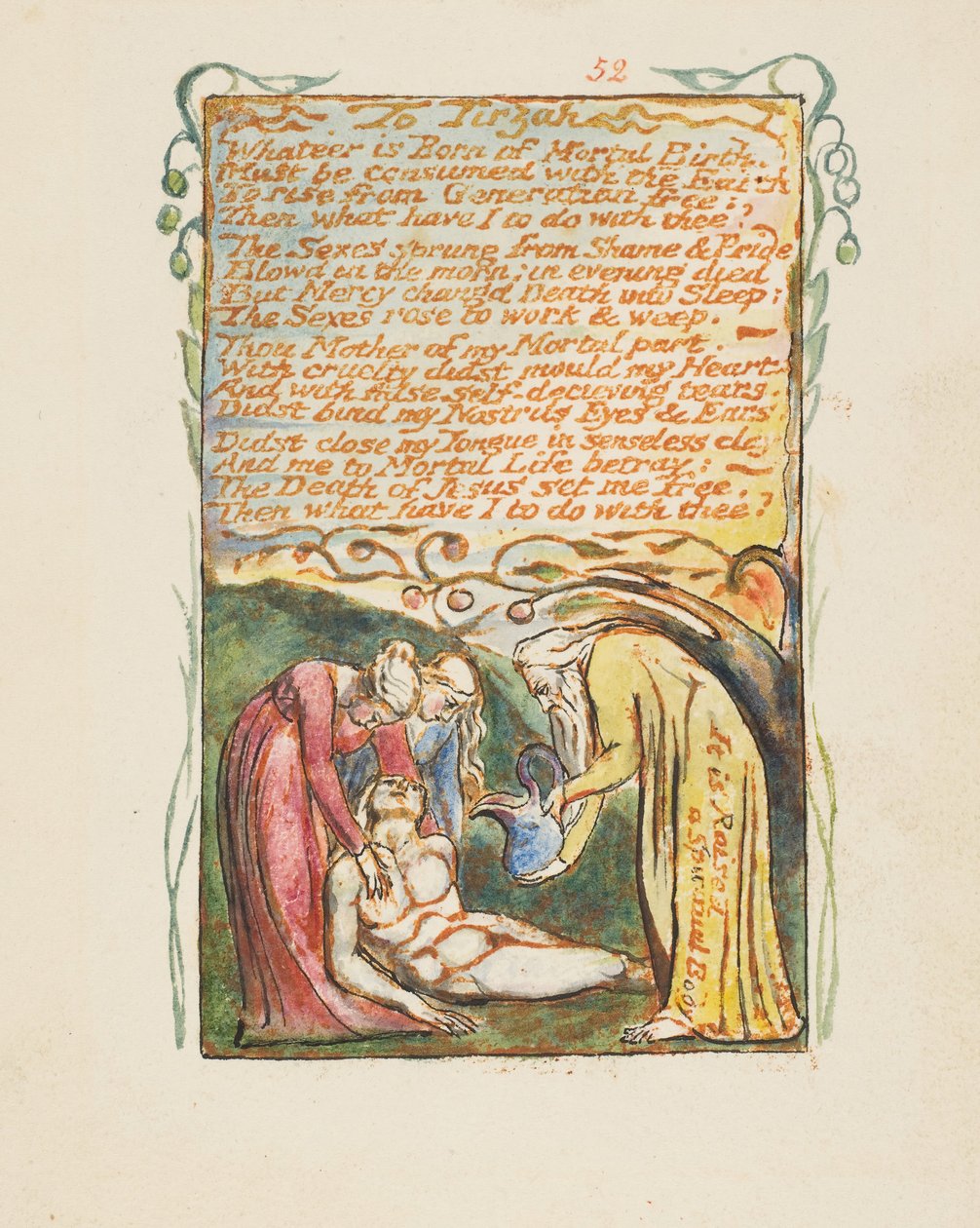 Canções de Inocência e de Experiência: Para Tirzah, ca. 1825. de William Blake