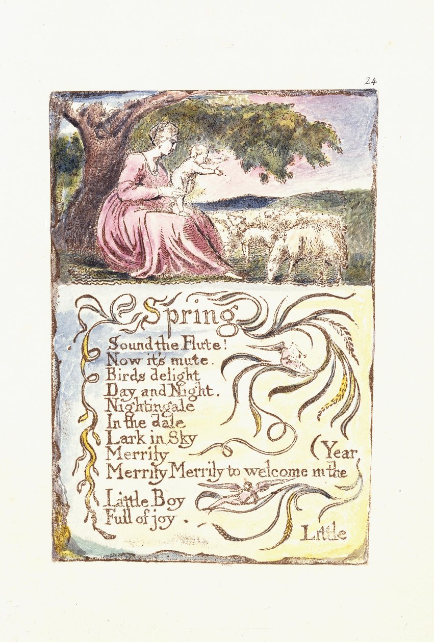 Primavera, 1789 de William Blake