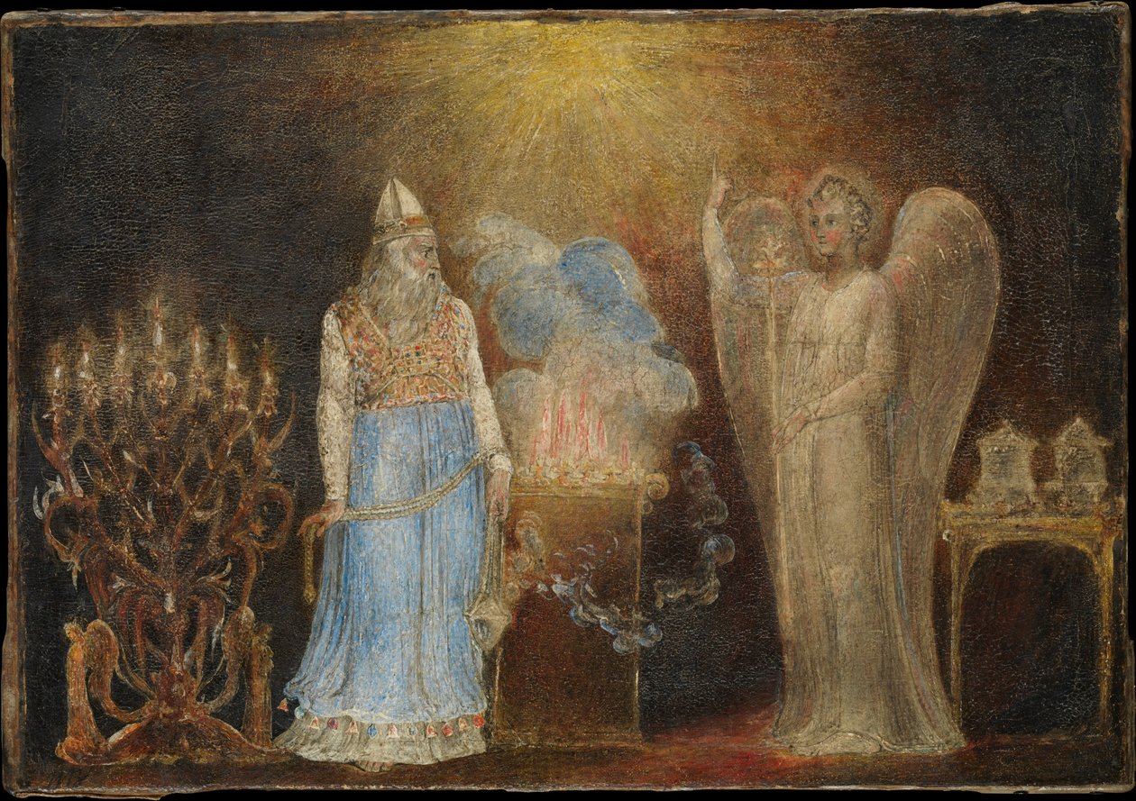 O anjo aparece a Zacarias de William Blake