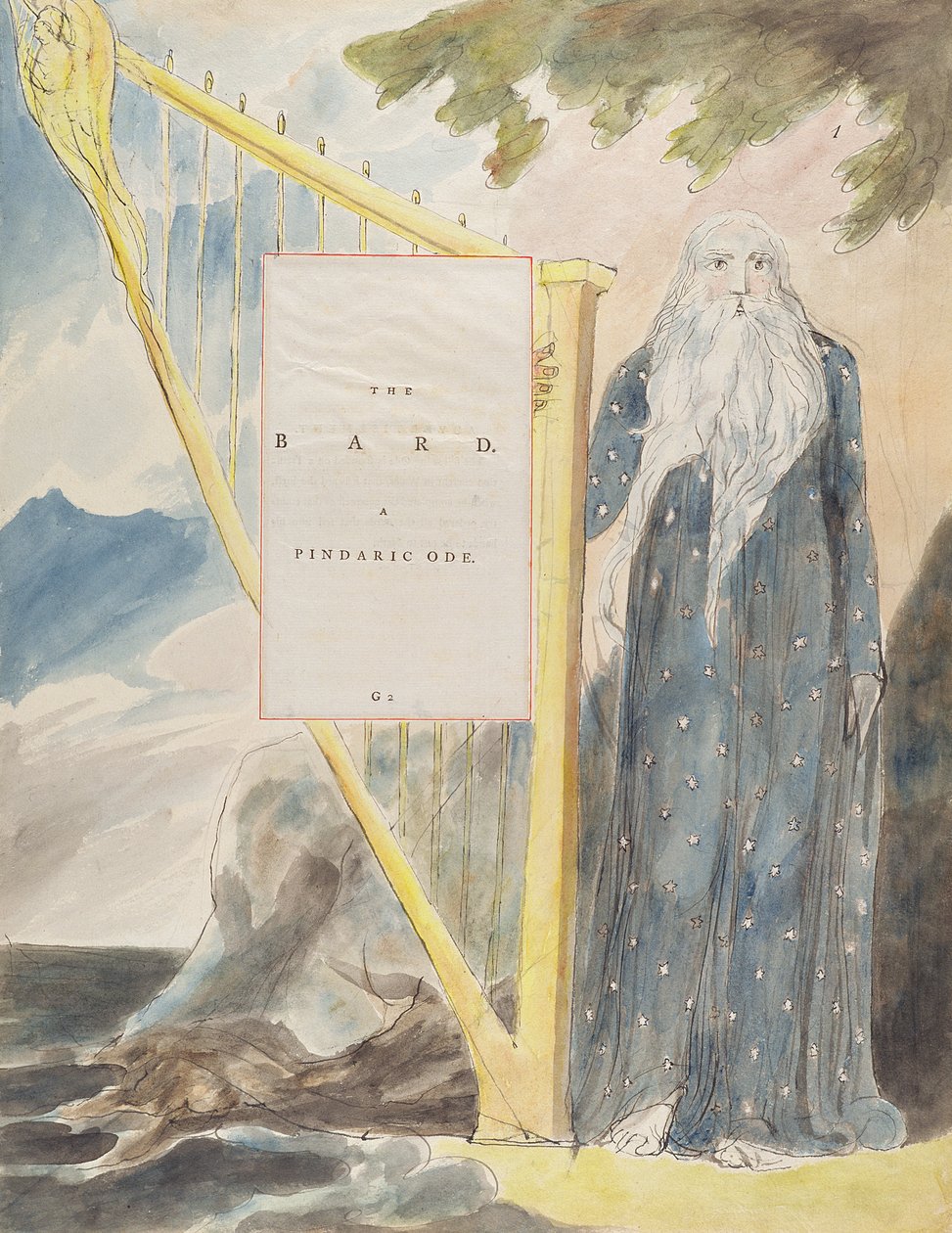 The Bard, A Pindaric Ode, de &39;The Poems of Thomas Gray&39; de William Blake