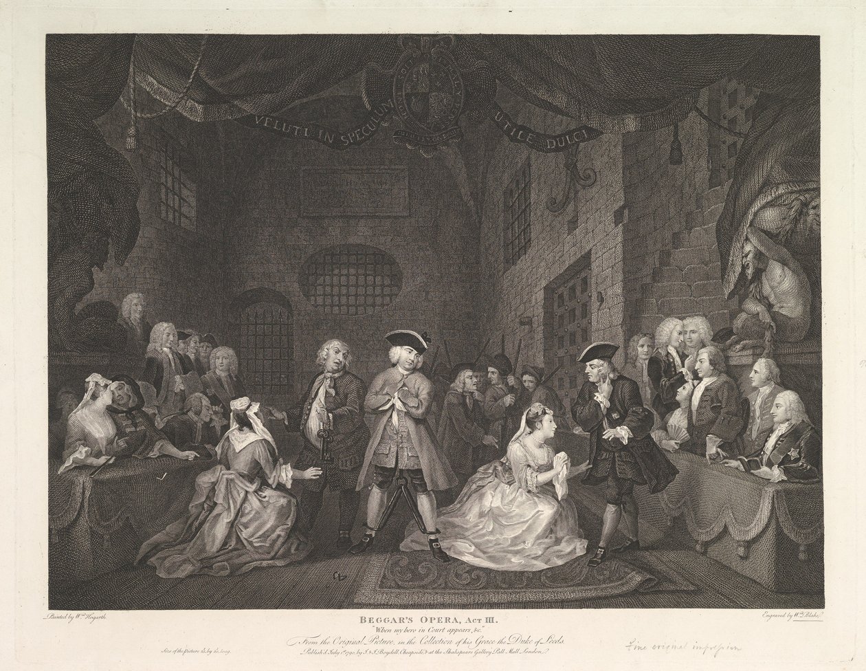 The Beggars Opera, Ato III, 1 de julho de 1790. de William Blake