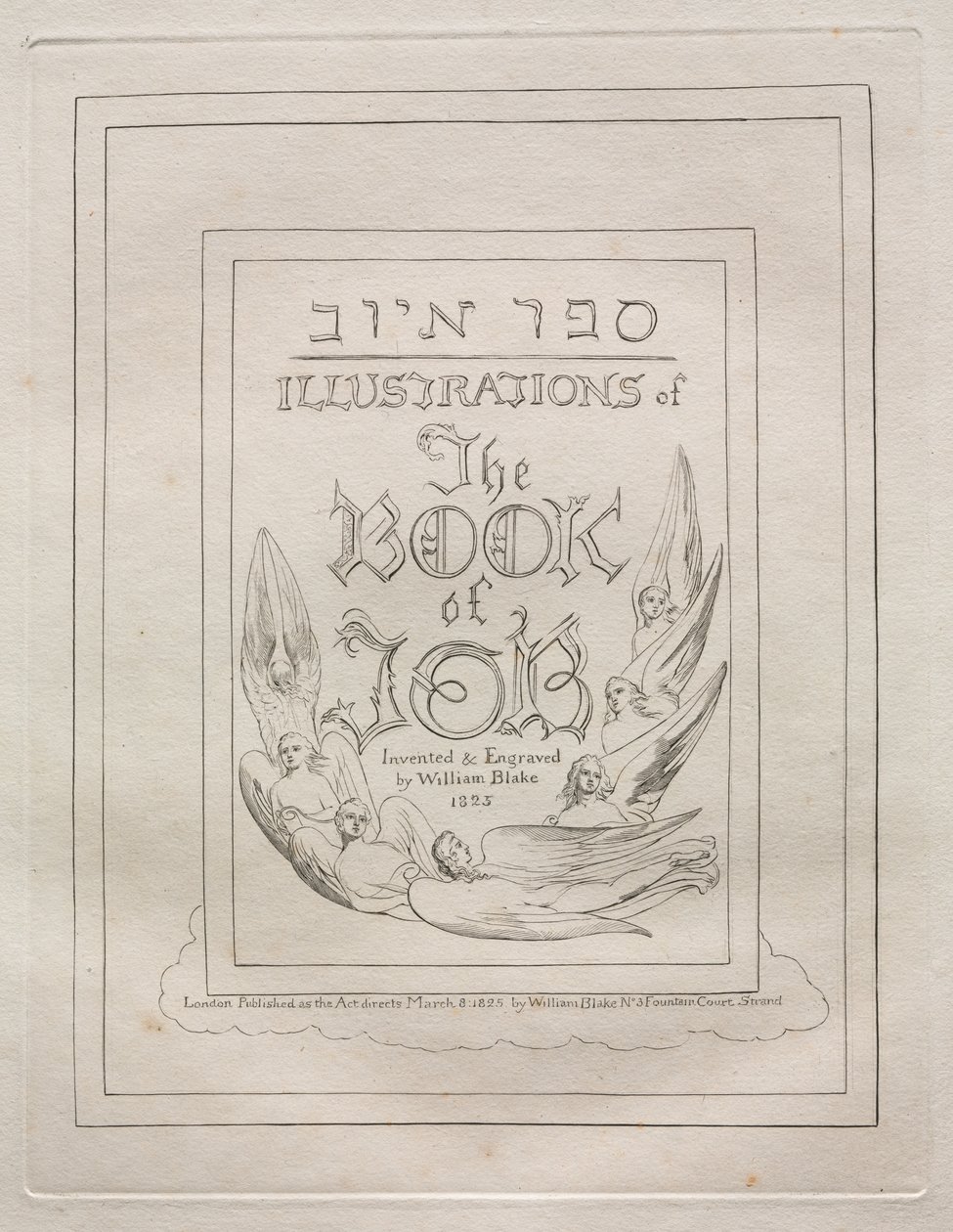 O Livro de Jó, 1825. de William Blake