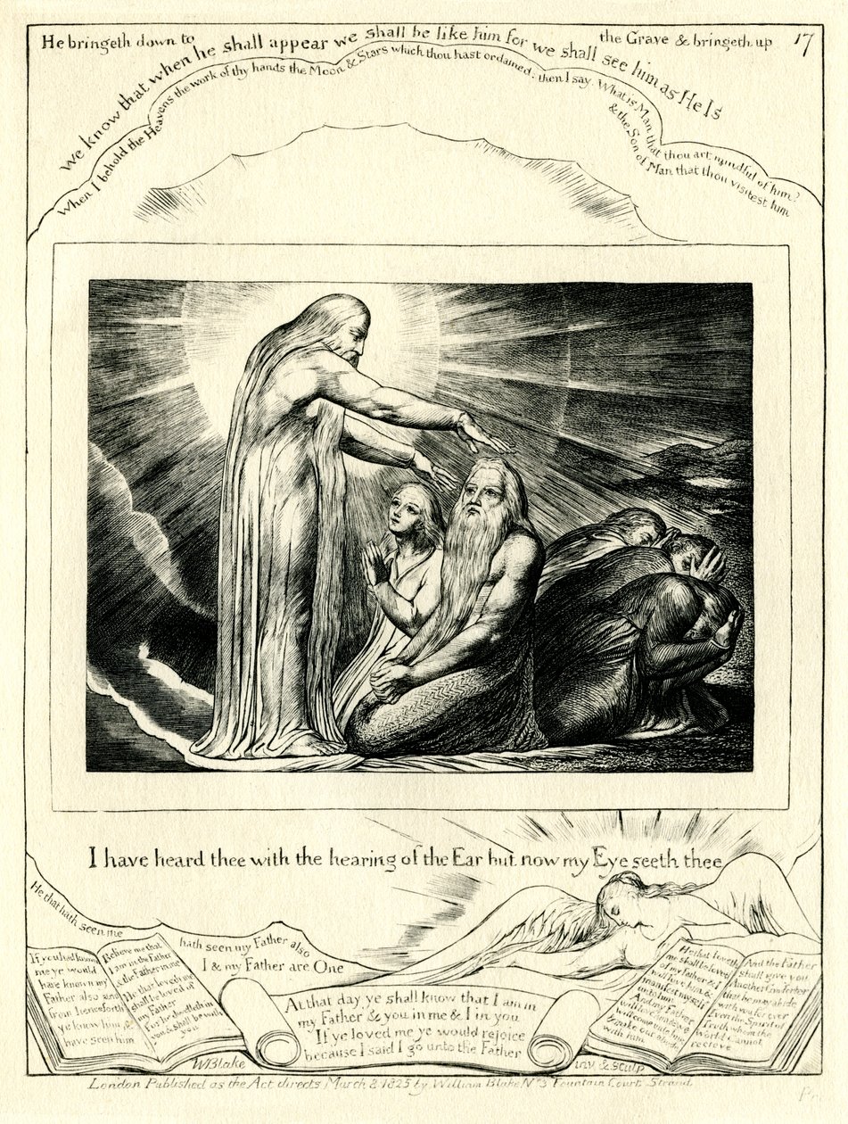 O Livro de Jó 42:5 de William Blake