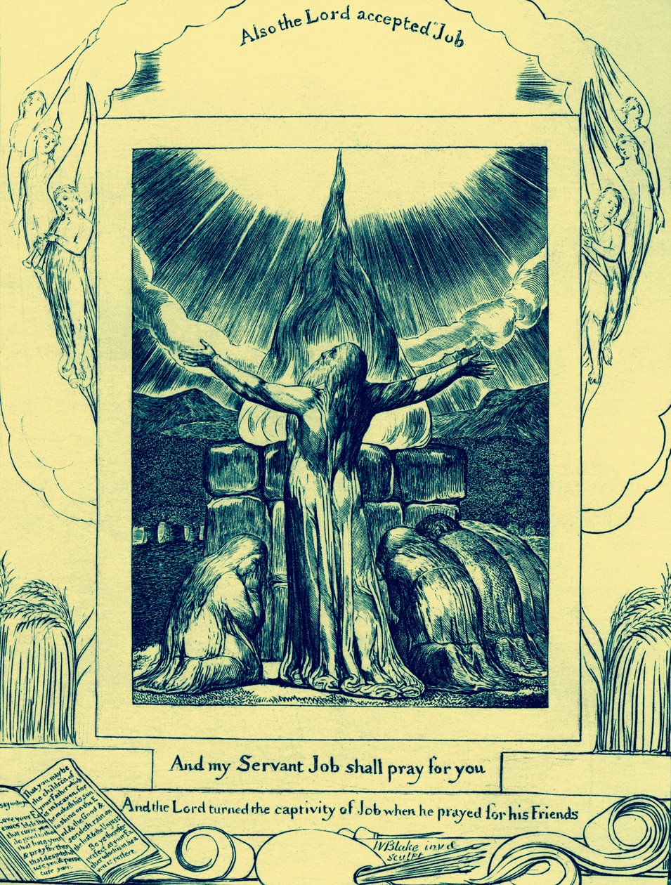 As ilustrações do Livro de Job de William Blake de William Blake