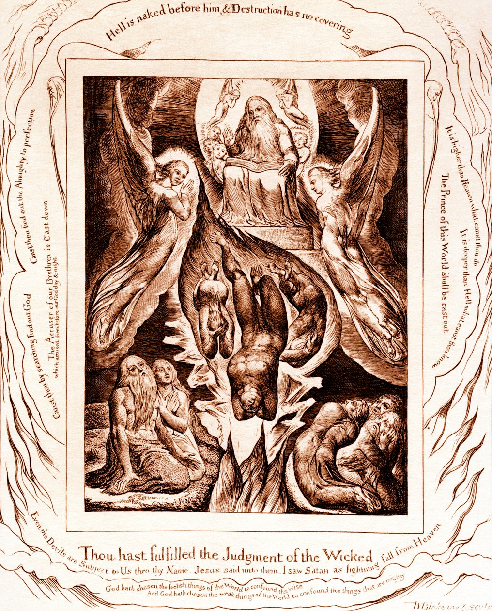 As ilustrações do Livro de Job de William Blake de William Blake