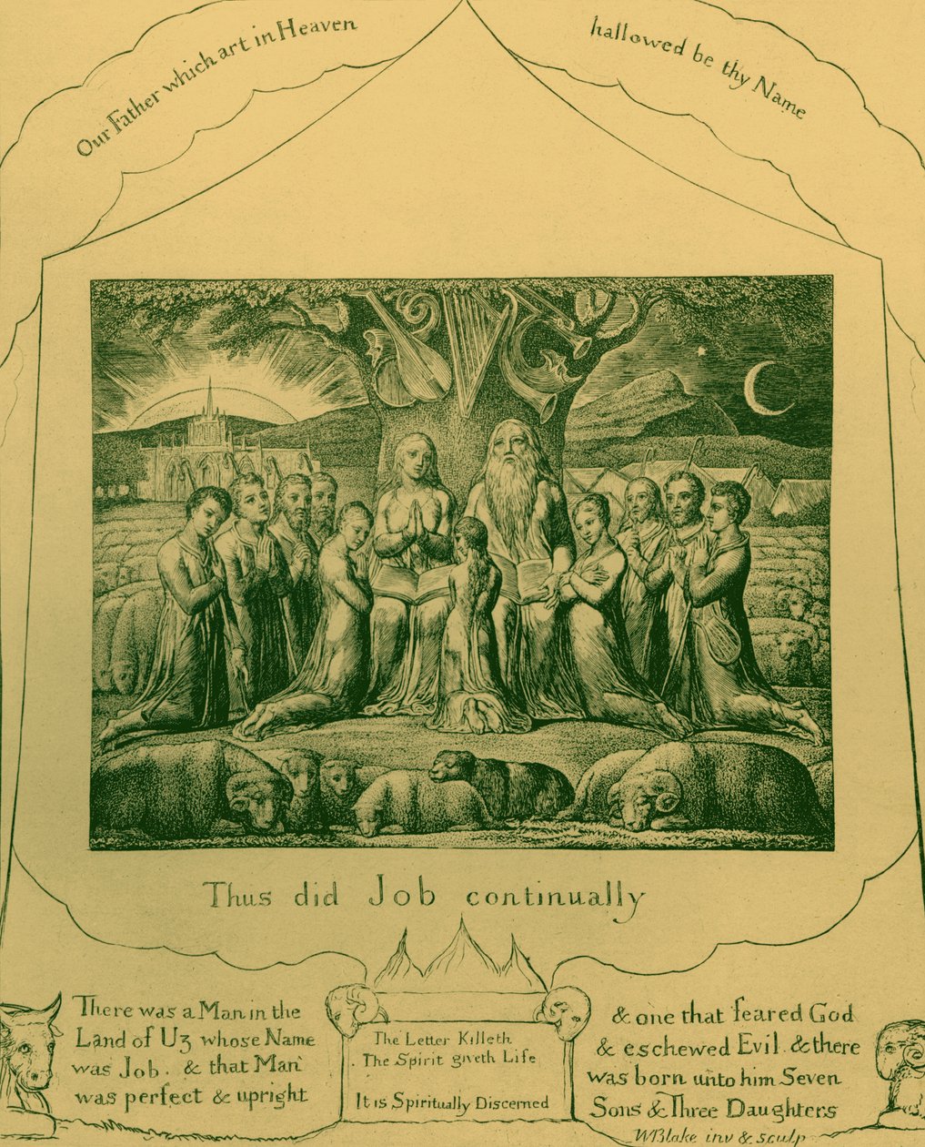 As ilustrações do Livro de Job de William Blake de William Blake