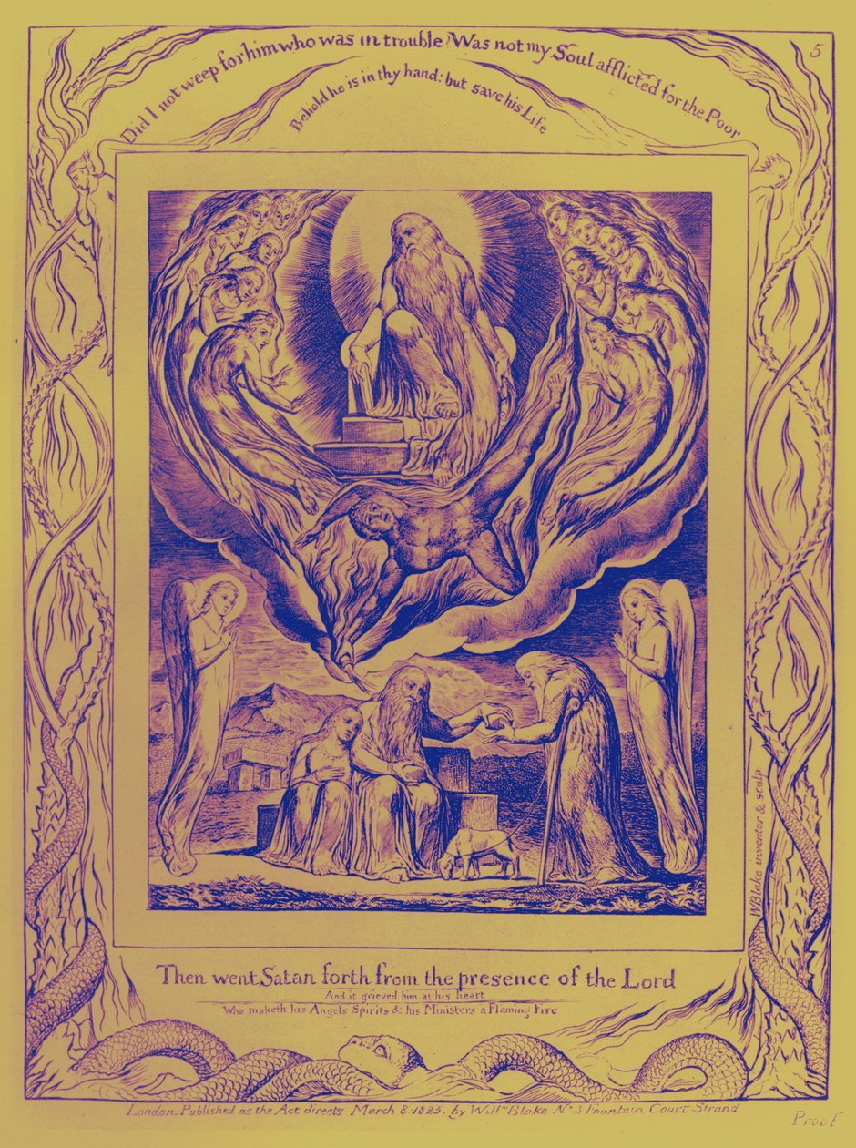 As ilustrações do Livro de Job de William Blake de William Blake