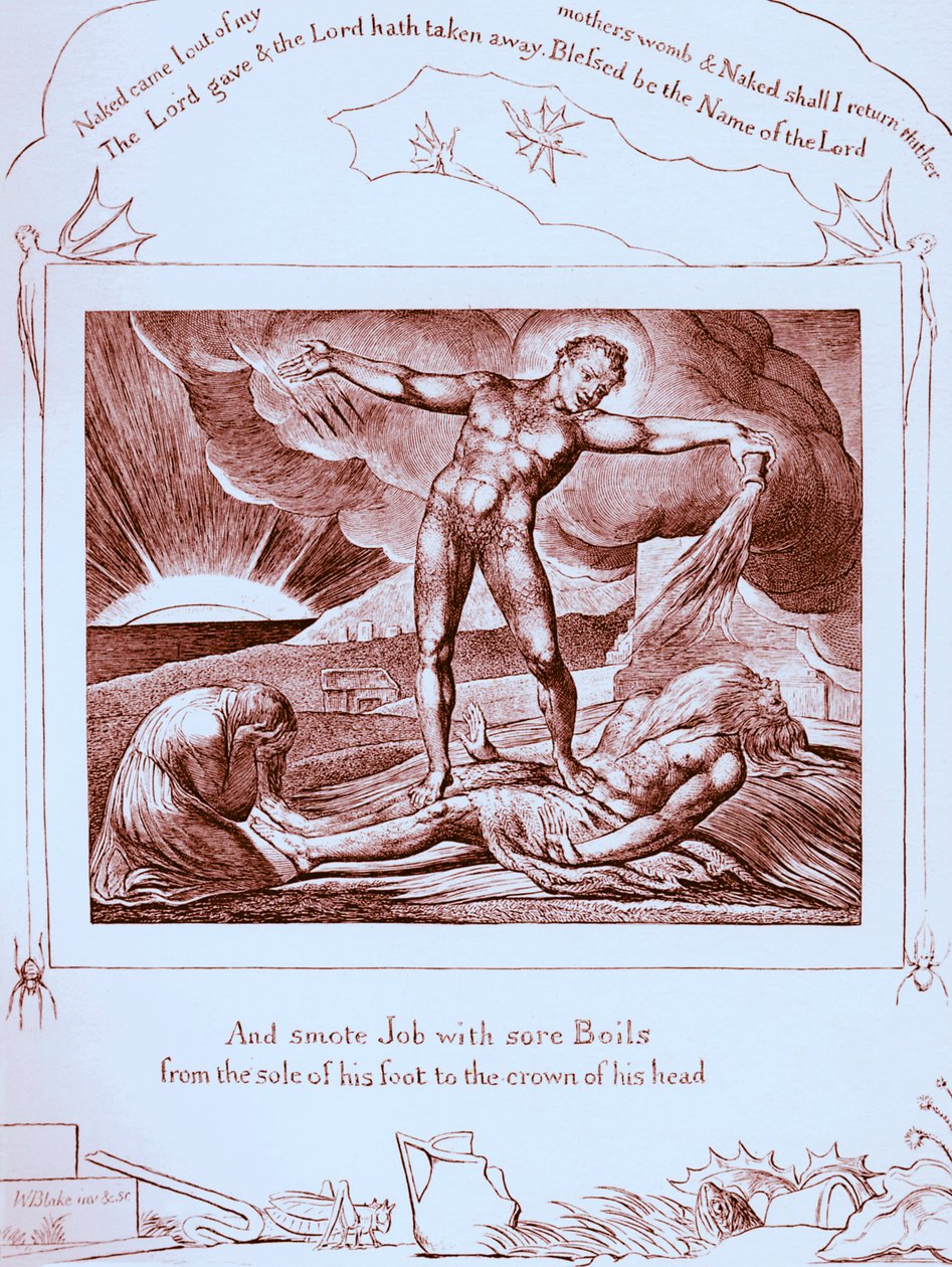 As ilustrações do Livro de Job de William Blake de William Blake