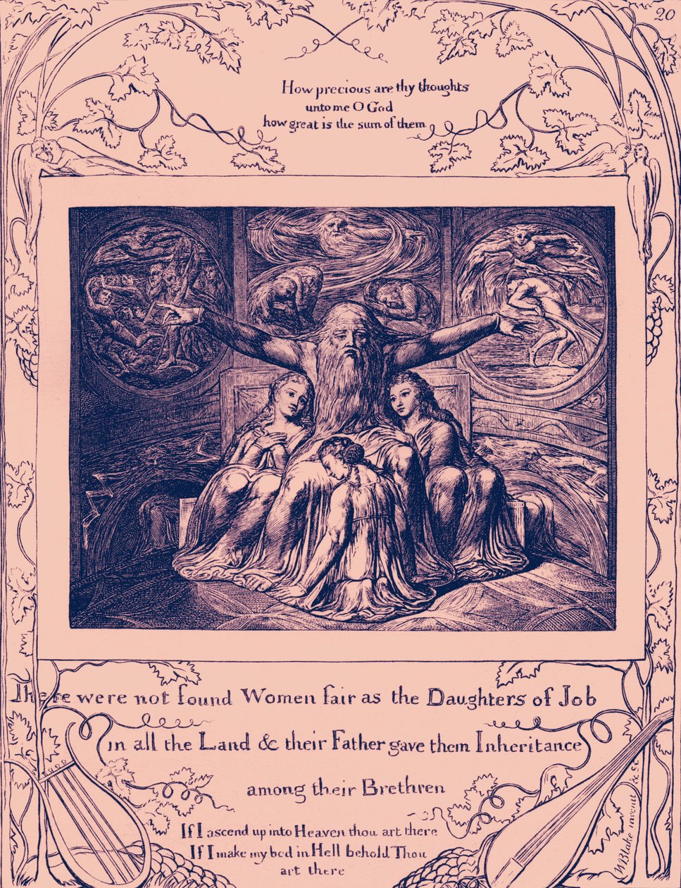 As ilustrações do Livro de Job de William Blake de William Blake