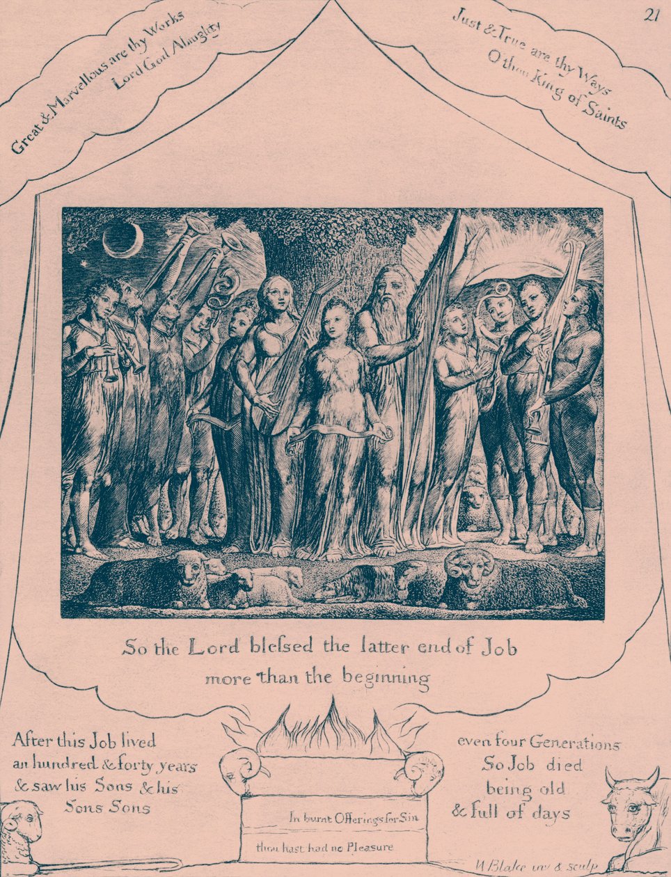 As ilustrações do Livro de Job de William Blake de William Blake