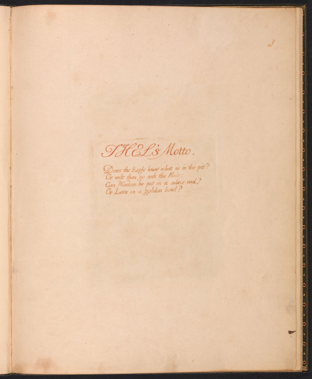 O Livro de Thel, Placa 1, Lema de Thels ... de William Blake