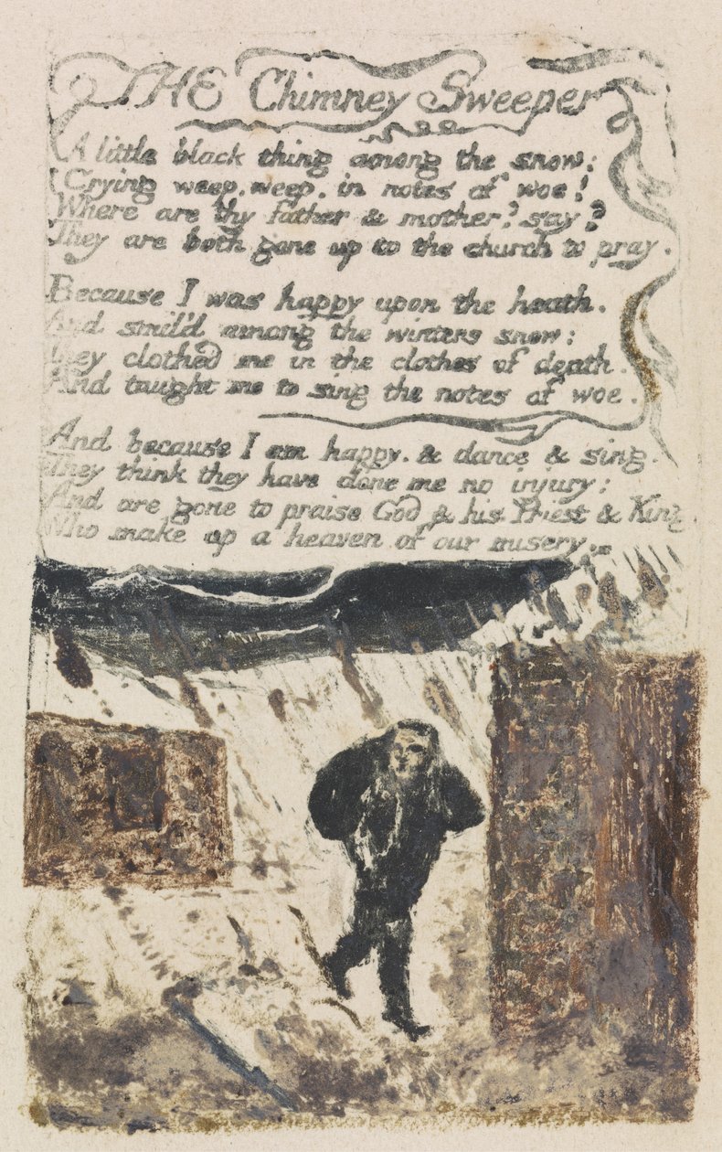 &39;The Chimney Sweeper&39;, placa 45 de &39;Songs of Experience&39; de William Blake
