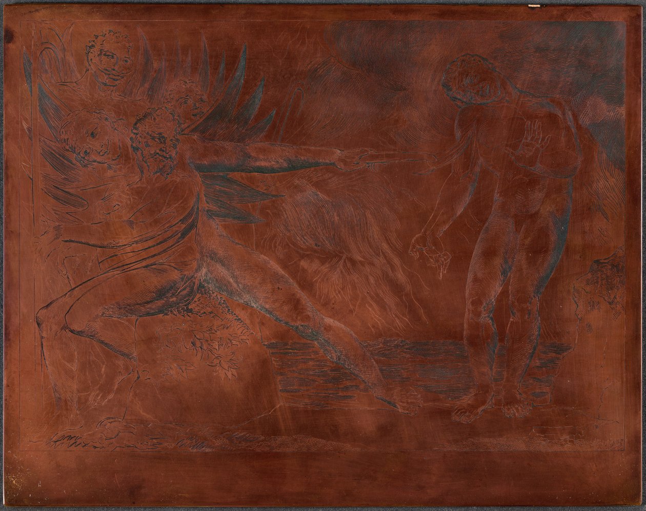Der Kreis der korrupten Beamten; die Teufel quälen Ciampolo de William Blake