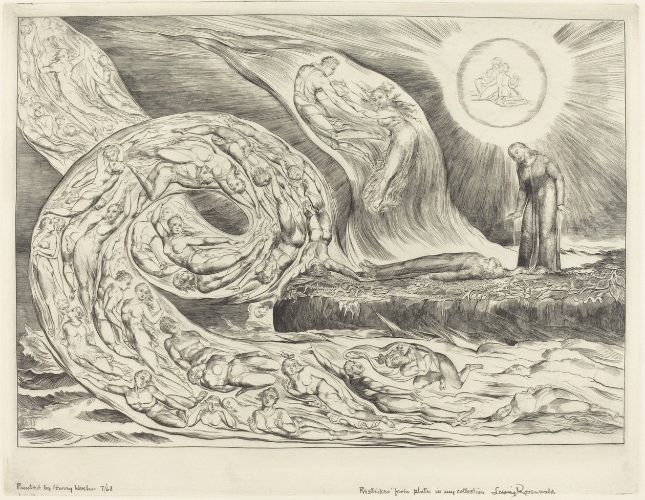 O Círculo da Luxúria: Paolo e Francesca de William Blake