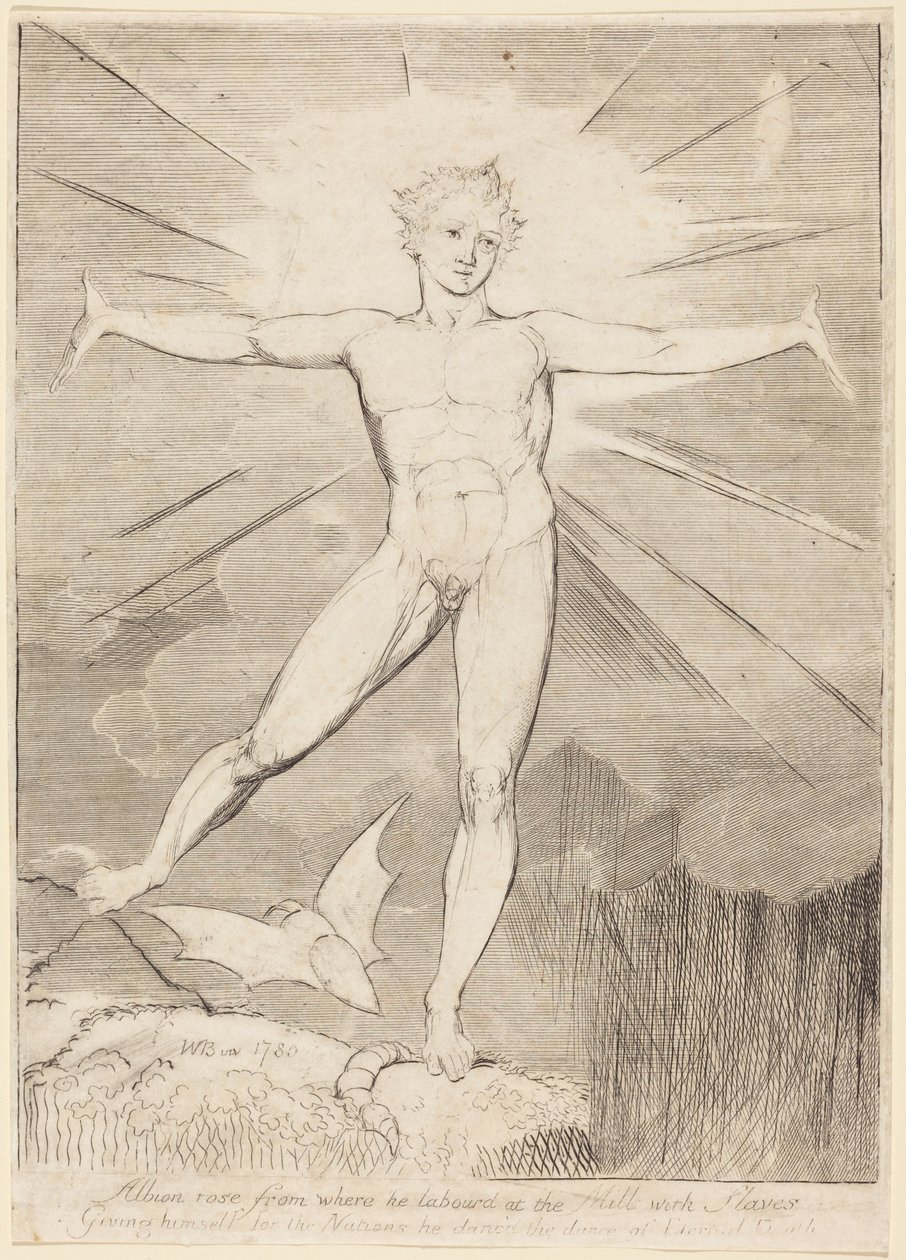 A dança de Albion (Dia feliz) de William Blake
