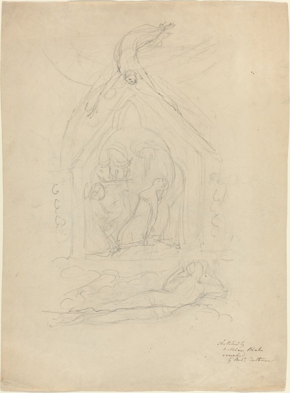A Descida da Paz [reto] de William Blake