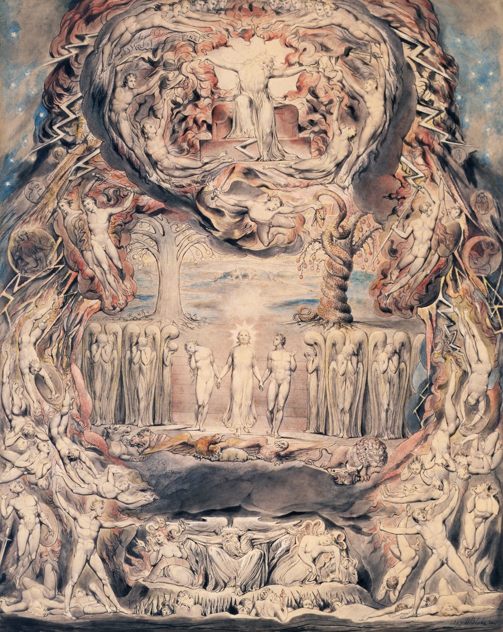 A queda do homem de William Blake